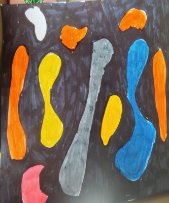 Schlangenlinien.