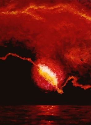 “Roter Sonnenuntergang“