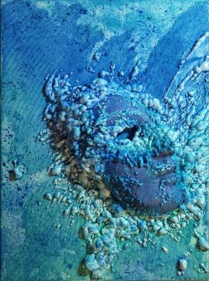 Maske in blau