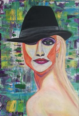 Femme Au chapeau