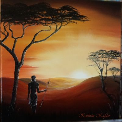 Sonnenuntergang in der Serengeti