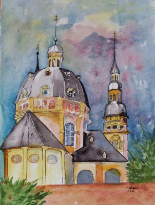 Stift Haug in der Morgensonne