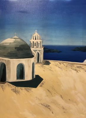 Santorini Ausblick 