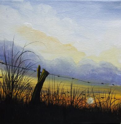 " Niederrheinischer Sonnenuntergang "