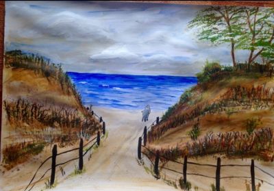 Weg zum Strand