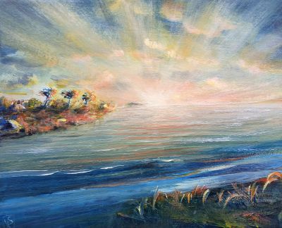 The rising of the sun 