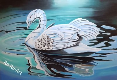 metal-swan