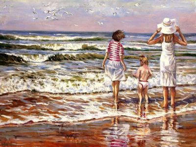 Auf dem Meer.