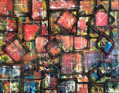 Quadrat in Schwarz 
