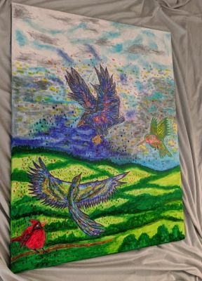 Das bunte Paradies  und die Vögel 