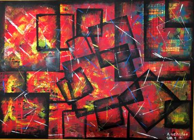Quadrat in Rot