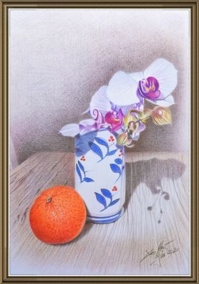 Stillleben mit Orchidee 