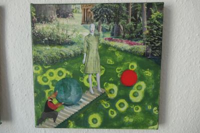 Spielerei mit Acryl und Papier