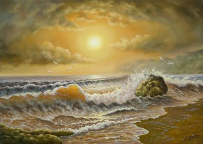 Sonnenuntergang am Strand