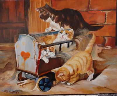 Verspielte Katzen