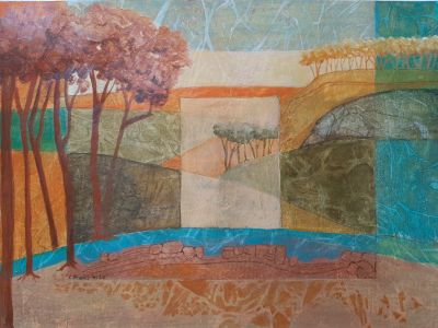 Landschaft mit Bäumen 2