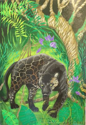 seltener-schwarzer-jaguar