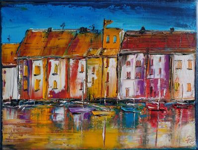 Hafenszenerie. ( Sold) 