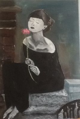 Beauty with Flower