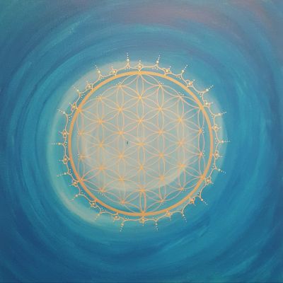Blume des Lebens Mandala Glaub an deine Träume
