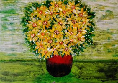 Eine Vase mit Blumen 2
