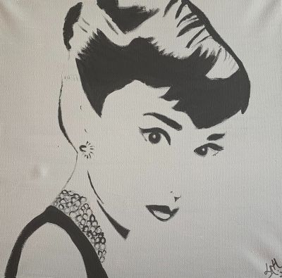 Audrey in grey
