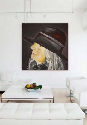Frau mit Hut 4