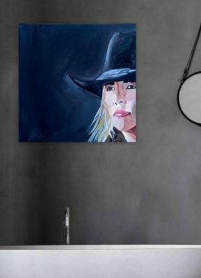 Frau mit Hut 6