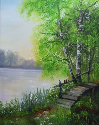 Morgenlicht am See 