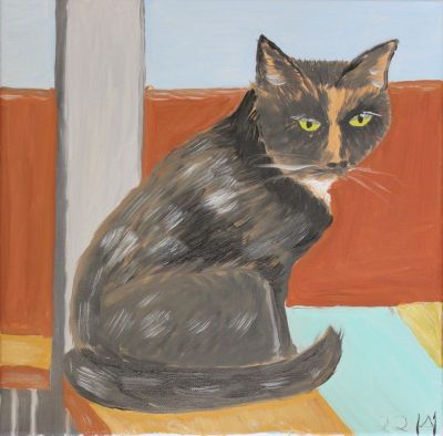 Bobby, unsere Hauskatze und erfolgreiche Jägerin.