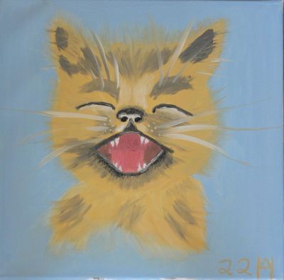 Der Schrei einer Babykatze