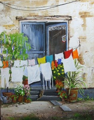 "Hinterhof in Italien "