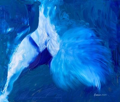Phantasie in blau