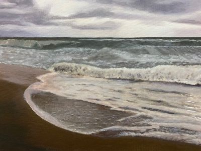 An der Nordsee bei Flut