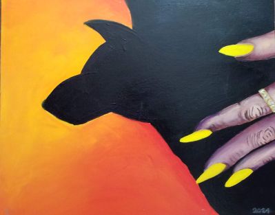 Gelbe Fingernagel