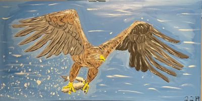 Seeadler, die erfolgreiche Jagt