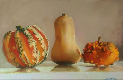Three pumpkins 