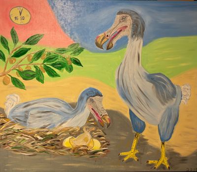 Dodo Familie, 1690, 5 Minuten nach 12:00 Uhr 