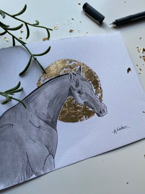 Akhal-Teke in Gold