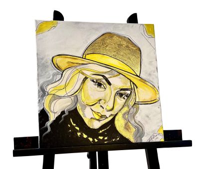 Dame au chapeau