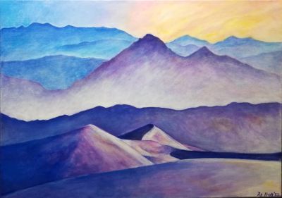 Pastel colored Desert