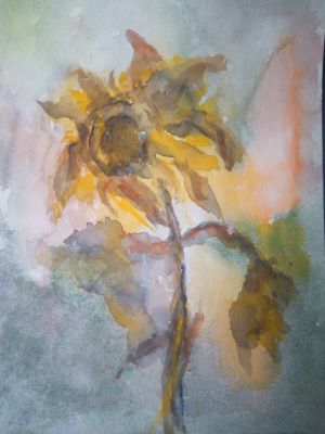 Spätherbstliche Sonnenblume