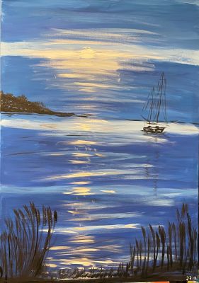 Die blaue Stunde am Meer