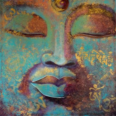 Buddha in türkis