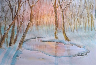 waldsee-im-winter