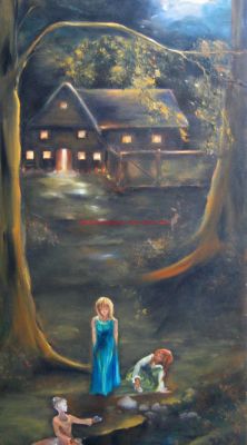 Frauen am Bach