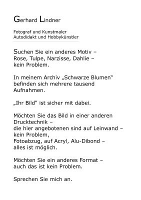 Schwarze Blumen