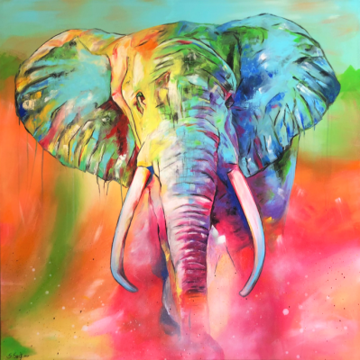 gentle giant - 100 cm x 100 cm